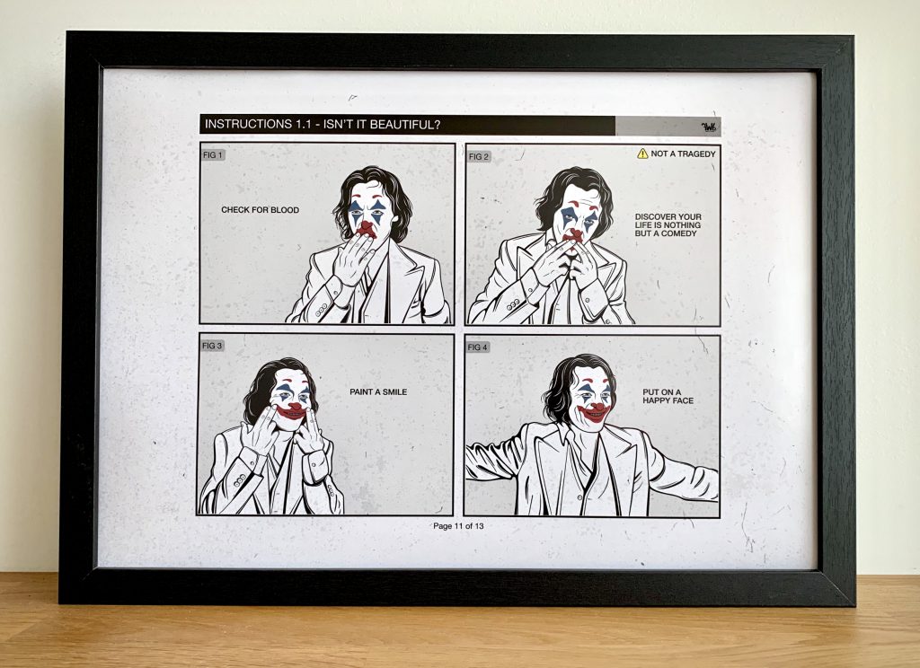 Isn’t It Beautiful Joker Movie Inspired Instruction Manual Art Print